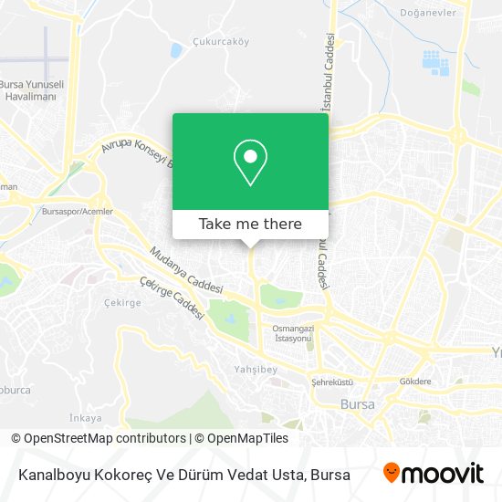 Kanalboyu Kokoreç Ve Dürüm Vedat Usta map