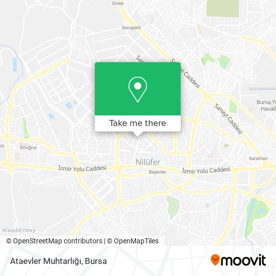 Ataevler Muhtarlığı map