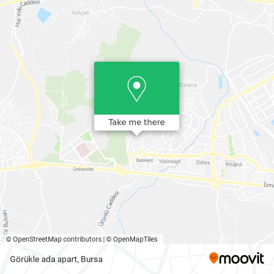 Görükle ada apart map