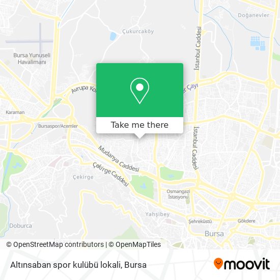 Altınsaban spor kulübü lokali map
