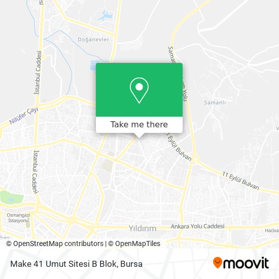 Make 41 Umut Sitesi B Blok map