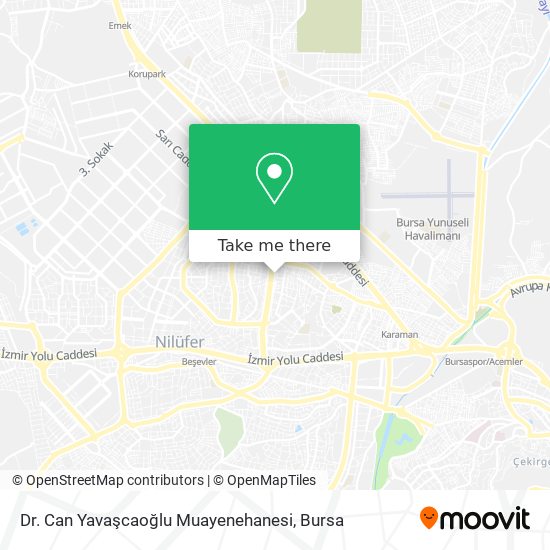 Dr. Can Yavaşcaoğlu Muayenehanesi map