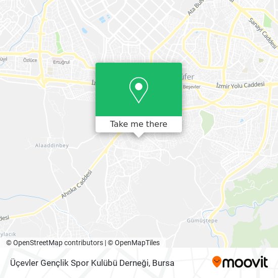 Üçevler Gençlik Spor Kulübü Derneği map