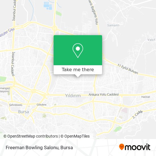 Freeman Bowling Salonu map