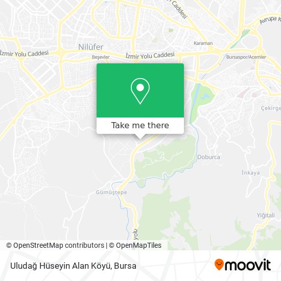 Uludağ Hüseyin Alan Köyü map