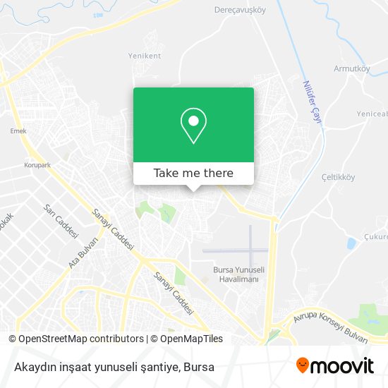 Akaydın inşaat yunuseli şantiye map