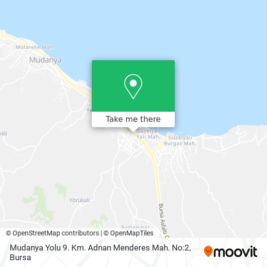 Mudanya Yolu 9. Km. Adnan Menderes Mah. No:2 map