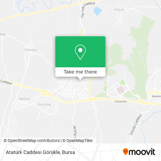 Atatürk Caddesi Görükle map