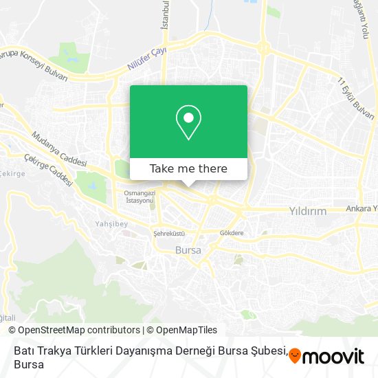 Batı Trakya Türkleri Dayanışma Derneği Bursa Şubesi map