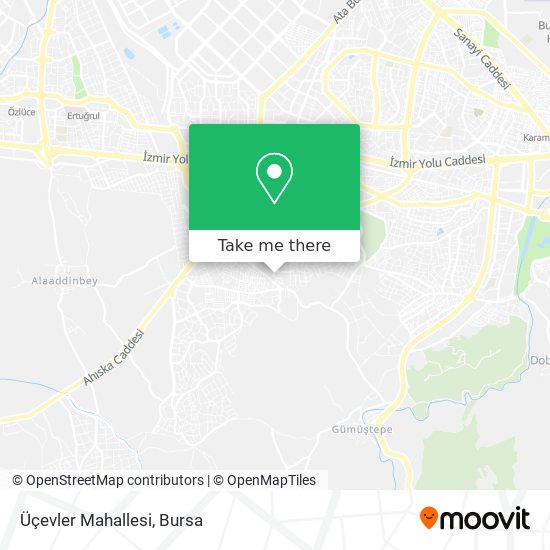 Üçevler Mahallesi map