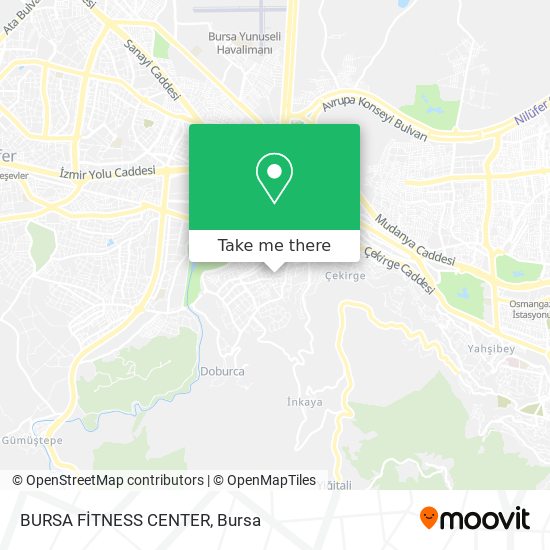 BURSA FİTNESS CENTER map