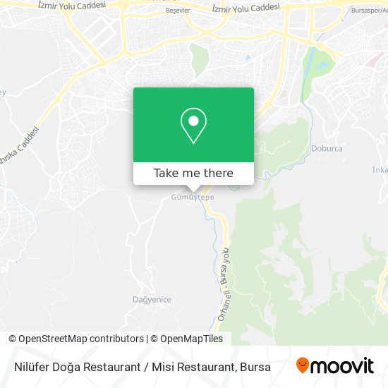 Nilüfer Doğa Restaurant / Misi Restaurant map