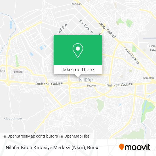 Nilüfer Kitap Kırtasiye Merkezi (Nkm) map
