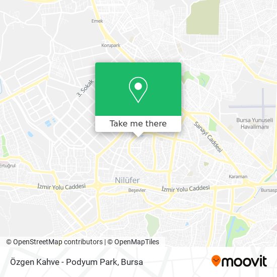 Özgen Kahve - Podyum Park map