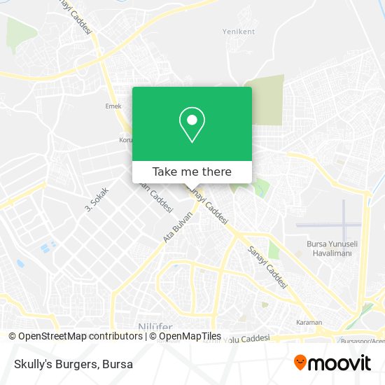 Skully's Burgers map