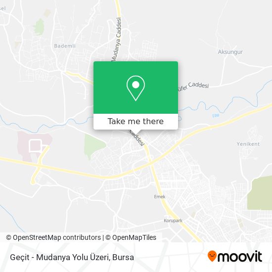 Geçit - Mudanya Yolu Üzeri map