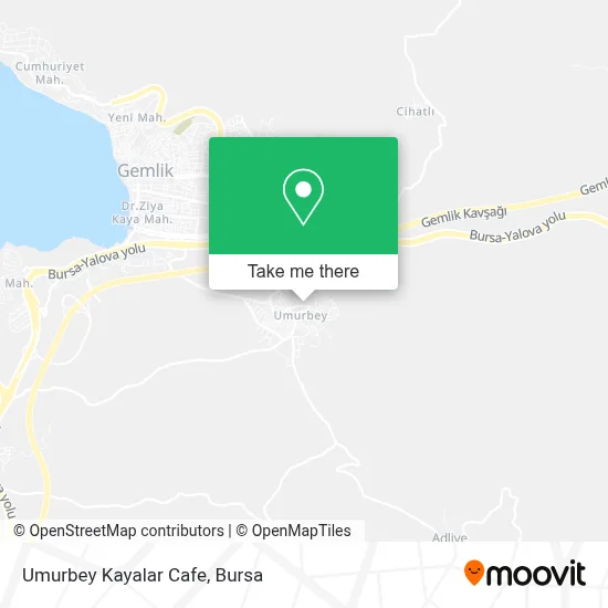 Umurbey Kayalar Cafe map