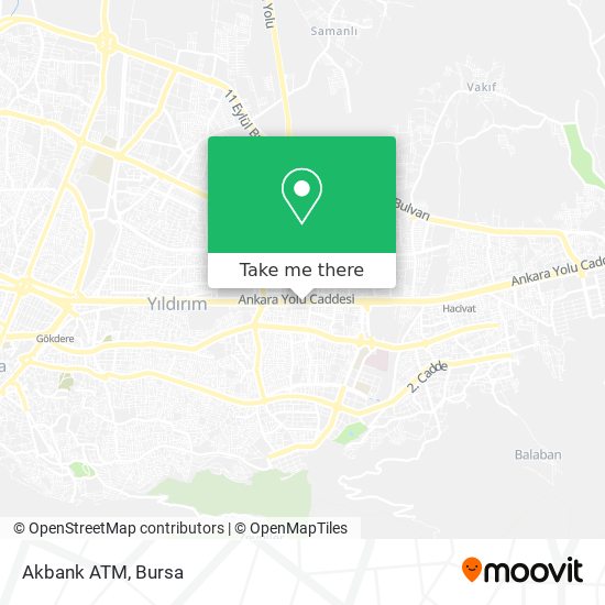 Akbank ATM map