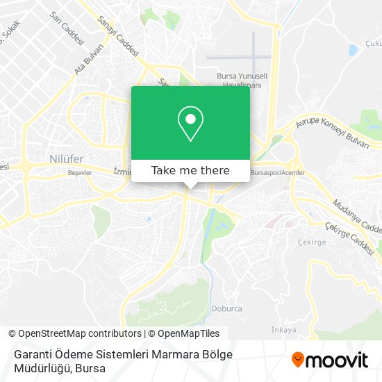 Garanti Ödeme Sistemleri Marmara Bölge Müdürlüğü map