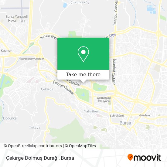 Çekirge Dolmuş Durağı map