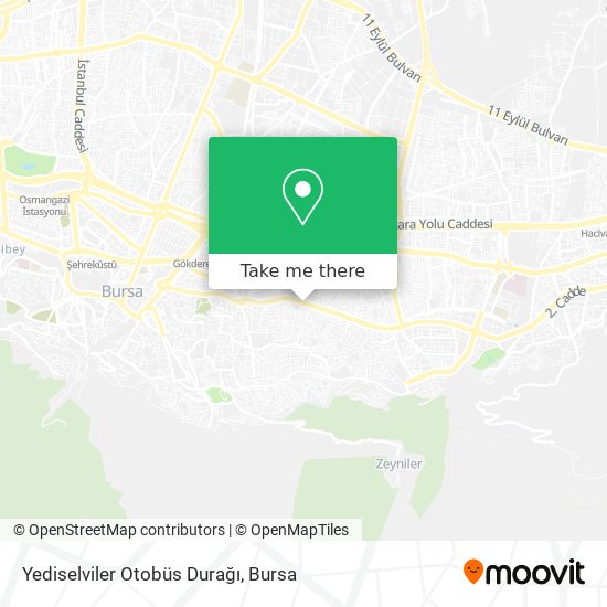 Yediselviler Otobüs Durağı map