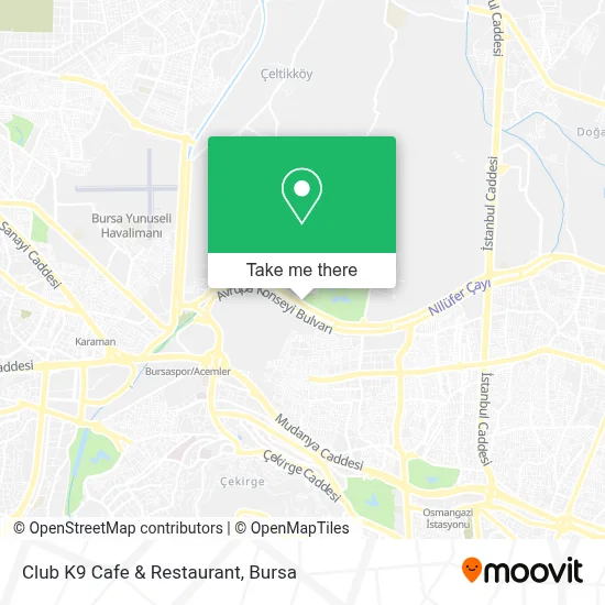 Club K9 Cafe & Restaurant map