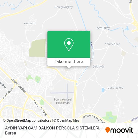AYDIN YAPI CAM BALKON PERGOLA SİSTEMLERİ map
