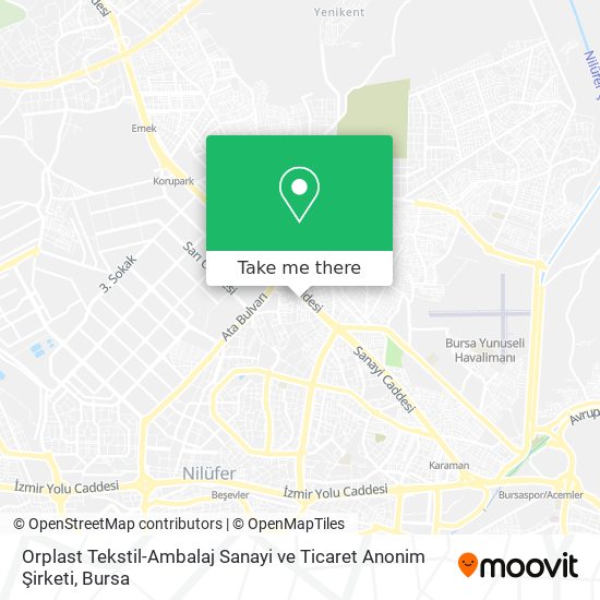 Orplast Tekstil-Ambalaj Sanayi ve Ticaret Anonim Şirketi map