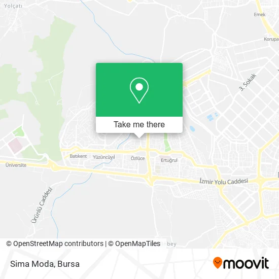 Sima Moda map