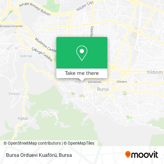 Bursa Orduevi Kuaförü map