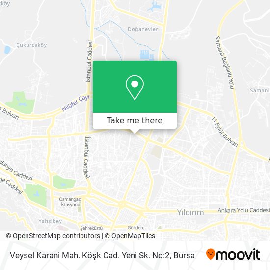 Veysel Karani Mah. Köşk Cad. Yeni Sk. No:2 map