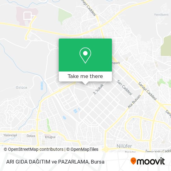 ARI GIDA DAĞITIM ve PAZARLAMA map