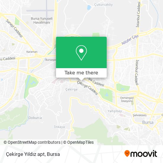 Çekirge Yıldız apt map