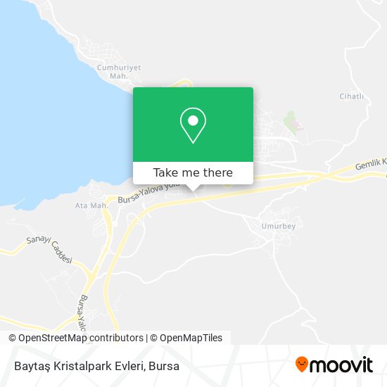 Baytaş Kristalpark Evleri map