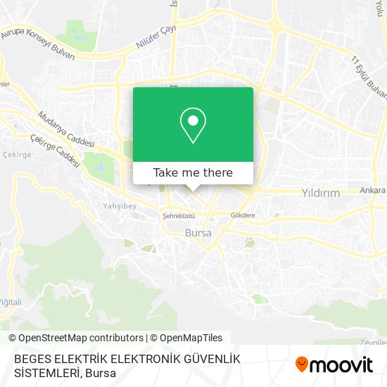 BEGES ELEKTRİK ELEKTRONİK GÜVENLİK SİSTEMLERİ map