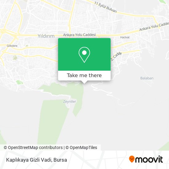 Kaplıkaya Gizli Vadi map