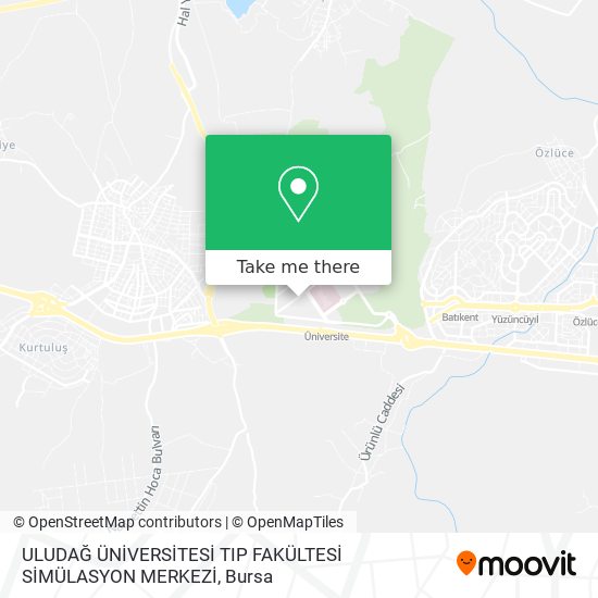 ULUDAĞ ÜNİVERSİTESİ TIP FAKÜLTESİ SİMÜLASYON MERKEZİ map