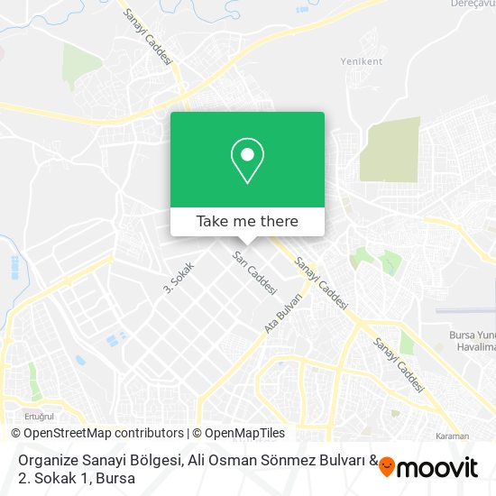 Organize Sanayi Bölgesi, Ali Osman Sönmez Bulvarı & 2. Sokak 1 map
