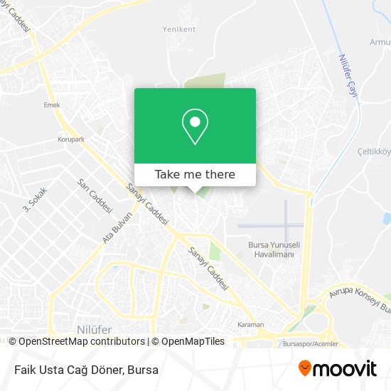 Faik Usta Cağ Döner map