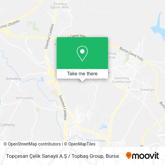 Topçesan Çelik Sanayii A.Ş / Topbaş Group map