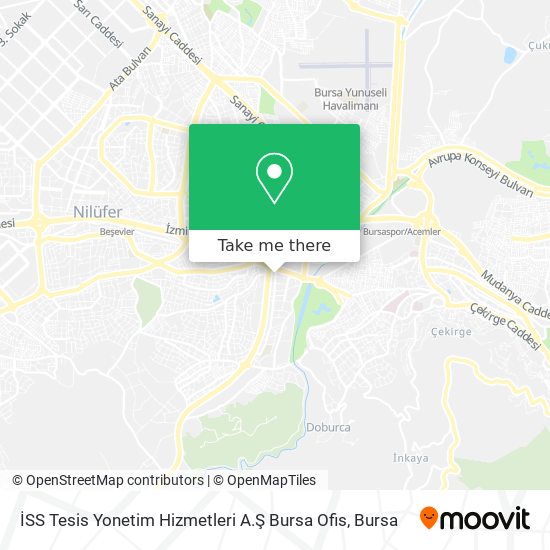 İSS Tesis Yonetim Hizmetleri A.Ş Bursa Ofis map
