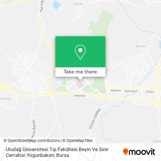 Uludağ Üniversitesi Tıp Fakültesi Beyin Ve Sinir Cerrahisi Yogunbakım map
