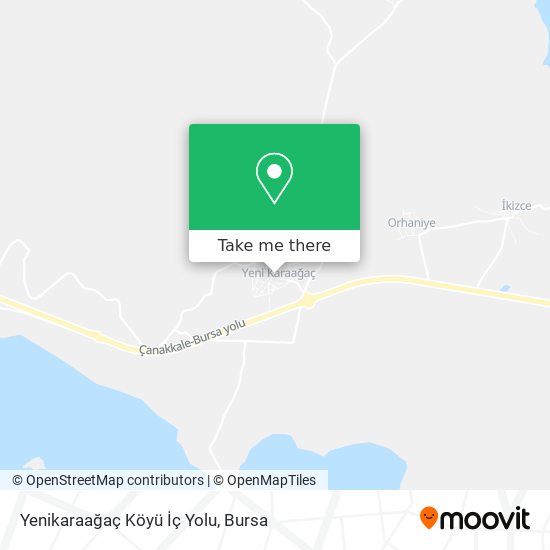 Yenikaraağaç Köyü İç Yolu map