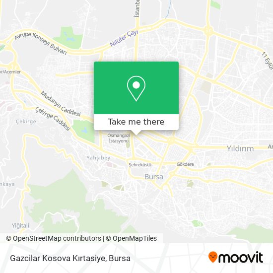 Gazcilar Kosova Kırtasiye map