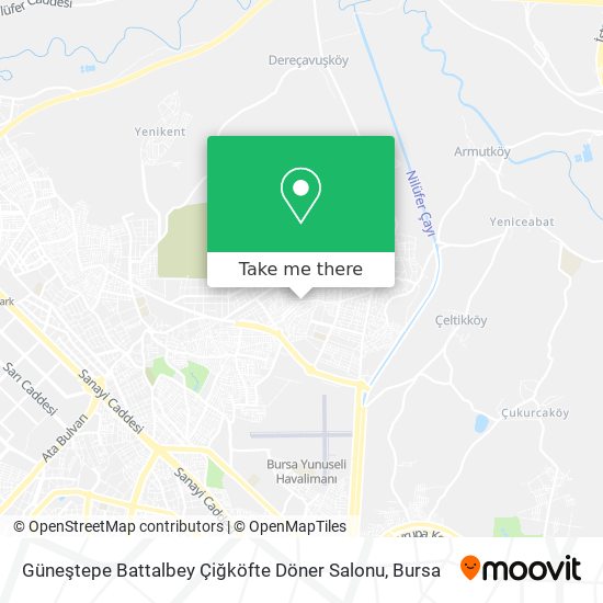 Güneştepe Battalbey Çiğköfte Döner Salonu map