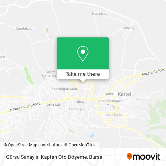 Gürsu Sanayisi Kaptan Oto Döşeme map