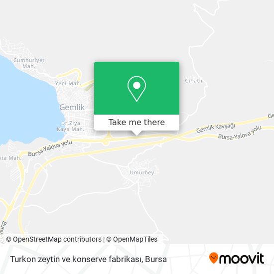 Turkon zeytin ve konserve fabrikası map
