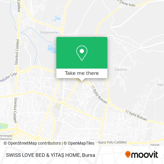 SWISS LOVE BED & YİTAŞ HOME map