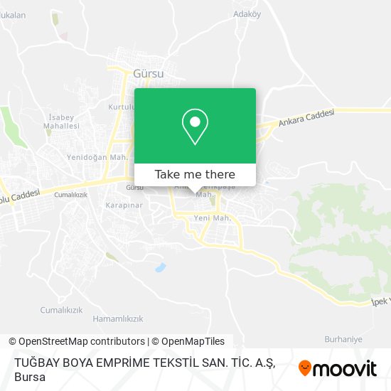 TUĞBAY BOYA EMPRİME TEKSTİL SAN. TİC. A.Ş map
