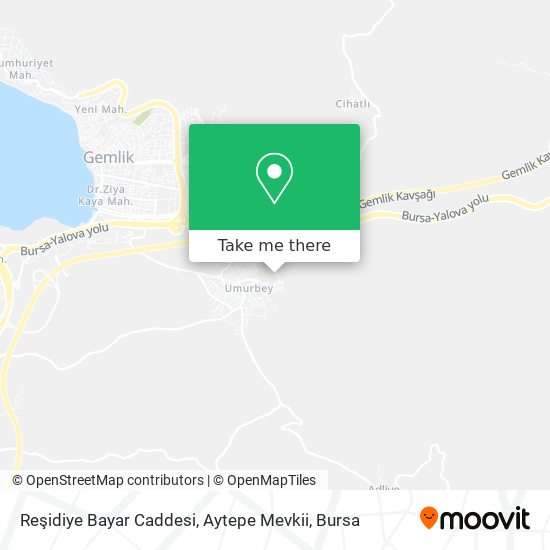Reşidiye Bayar Caddesi, Aytepe Mevkii map